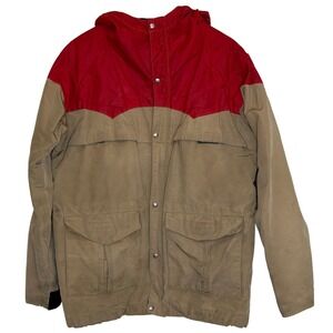 1970s Vintage Powderhorn Mountaineering Hooded Ski Jacket Large Jackson Hole